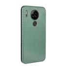 For Blackview A80 Carbon Fiber Texture Horizontal Flip TPU + PC + PU Leather Case with Card Slot(Green) - 3