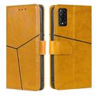 For TCL 50 5G Geometric Stitching Leather Phone Case(Yellow) - 1