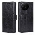 For TCL 50 XL Geometric Stitching Leather Phone Case(Black) - 1