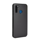 For Blackview A80 Pro Carbon Fiber Texture Horizontal Flip TPU + PC + PU Leather Case with Card Slot(Black) - 3