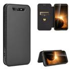 For Blackview BV5500 / BV5500 Pro / BV5500 Plus Carbon Fiber Texture Horizontal Flip TPU + PC + PU Leather Case with Card Slot(Black) - 1