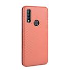 For Oukitel C17 / C17 Pro Carbon Fiber Texture Horizontal Flip TPU + PC + PU Leather Case with Card Slot(Brown) - 3