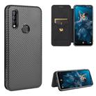 For Oukitel C17 / C17 Pro Carbon Fiber Texture Horizontal Flip TPU + PC + PU Leather Case with Card Slot(Black) - 1