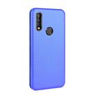 For Oukitel C17 / C17 Pro Carbon Fiber Texture Horizontal Flip TPU + PC + PU Leather Case with Card Slot(Blue) - 3