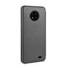 For Oukitel C19 Carbon Fiber Texture Horizontal Flip TPU + PC + PU Leather Case with Card Slot(Black) - 3