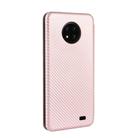 For Oukitel C19 Carbon Fiber Texture Horizontal Flip TPU + PC + PU Leather Case with Card Slot(Pink) - 3