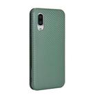 For Sharp Aquos Sense3 Plus SH-RM11 Carbon Fiber Texture Horizontal Flip TPU + PC + PU Leather Case with Card Slot(Green) - 3