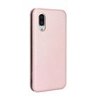 For Sharp Aquos Sense3 Plus SH-RM11 Carbon Fiber Texture Horizontal Flip TPU + PC + PU Leather Case with Card Slot(Pink) - 3