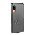 For Sharp Aquos Sense 3 Lite Carbon Fiber Texture Horizontal Flip TPU + PC + PU Leather Case with Card Slot(Black) - 3