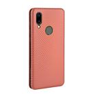 For UMIDIGI A3S Carbon Fiber Texture Horizontal Flip TPU + PC + PU Leather Case with Card Slot(Brown) - 3