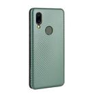 For UMIDIGI A3S Carbon Fiber Texture Horizontal Flip TPU + PC + PU Leather Case with Card Slot(Green) - 3