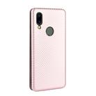 For UMIDIGI A3S Carbon Fiber Texture Horizontal Flip TPU + PC + PU Leather Case with Card Slot(Pink) - 3