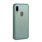 For UMIDIGI A3X Carbon Fiber Texture Horizontal Flip TPU + PC + PU Leather Case with Card Slot(Green) - 3