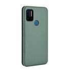 For UMIDIGI A7 Pro Carbon Fiber Texture Horizontal Flip TPU + PC + PU Leather Case with Card Slot(Green) - 3