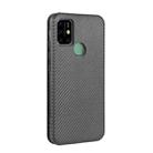 For UMIDIGI Power 3 Carbon Fiber Texture Horizontal Flip TPU + PC + PU Leather Case with Card Slot(Black) - 3