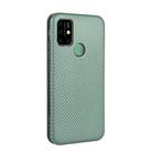 For UMIDIGI Power 3 Carbon Fiber Texture Horizontal Flip TPU + PC + PU Leather Case with Card Slot(Green) - 3