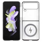For Samsung Galaxy Z Flip3 5G 6D Glossy Electroplated PC MagSafe Phone Case(Meteorite Black) - 1