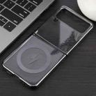 For Samsung Galaxy Z Flip3 5G 6D Glossy Electroplated PC MagSafe Phone Case(Meteorite Black) - 2