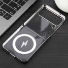 For Samsung Galaxy Z Flip3 5G 6D Glossy Electroplated PC MagSafe Phone Case(Meteorite Black) - 3