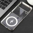 For Samsung Galaxy Z Flip4 6D Glossy Electroplated PC MagSafe Phone Case(Titanium Gray) - 3