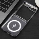 For Samsung Galaxy Z Flip5 6D Glossy Electroplated PC MagSafe Phone Case(Meteorite Black) - 3