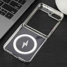 For Samsung Galaxy Z Flip6 6D Glossy Electroplated PC MagSafe Phone Case(Galaxy Silver) - 3