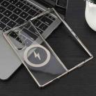For Samsung Galaxy Z Fold6 6D Glossy Electroplated PC MagSafe Phone Case(Titanium Gray) - 2