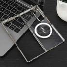 For Samsung Galaxy Z Fold6 6D Glossy Electroplated PC MagSafe Phone Case(Titanium Gray) - 3
