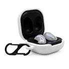 For Samsung Galaxy Buds Live Anti-fall Silicone Earphone Protective Case with Hook(White) - 1