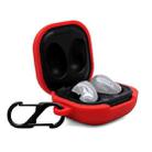 For Samsung Galaxy Buds Live Anti-fall Silicone Earphone Protective Case with Hook(Red) - 1