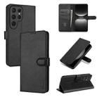 For Samsung Galaxy S25 Ultra 5G AZNS Skin Feel Calf Texture Flip Leather Phone Case(Black) - 1
