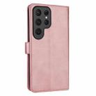 For Samsung Galaxy S25 Ultra 5G AZNS Skin Feel Calf Texture Flip Leather Phone Case(Rose Gold) - 3