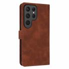 For Samsung Galaxy S25 Ultra 5G AZNS Skin Feel Calf Texture Flip Leather Phone Case(Brown) - 3