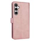 For Samsung Galaxy S25 FE 5G AZNS Skin Feel Calf Texture Flip Leather Phone Case(Rose Gold) - 3