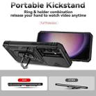 For Samsung Galaxy S25 5G Sliding Camshield Holder Phone Case(Black) - 3