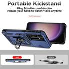 For Samsung Galaxy S25 5G Sliding Camshield Holder Phone Case(Blue) - 3