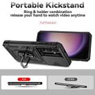 For Samsung Galaxy S25+ 5G Sliding Camshield Holder Phone Case(Black) - 3