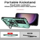 For Samsung Galaxy S25+ 5G Sliding Camshield Holder Phone Case(Green) - 3