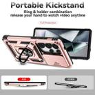 For Samsung Galaxy S25 Ultra 5G Sliding Camshield Holder Phone Case(Rose Gold) - 3