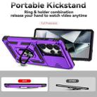 For Samsung Galaxy S25 Ultra 5G Sliding Camshield Holder Phone Case(Purple) - 3