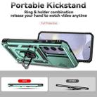 For Samsung Galaxy S24 FE 5G Sliding Camshield Holder Phone Case(Green) - 3
