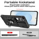 For Samsung Galaxy S25 Edge 5G Sliding Camshield Holder Phone Case(Black) - 3