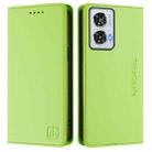 For Motorola Edge 50 Fusion RC01 Dual-Folded Magnetic Suction RFID Leather Phone Case(Grass Green) - 2