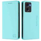 For Motorola Moto G05 RC01 Dual-Folded Magnetic Suction RFID Leather Phone Case(Mint Green) - 2