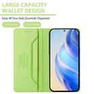 For Motorola Moto G15 RC01 Dual-Folded Magnetic Suction RFID Leather Phone Case(Grass Green) - 3