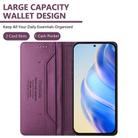 For Motorola Moto G Stylus  5G 2025 RC01 Dual-Folded Magnetic Suction RFID Leather Phone Case(Violet) - 3