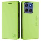 For Motorola Edge 5G 2025 / Edge 60 Fusion RC01 Dual-Folded Magnetic Suction RFID Leather Phone Case(Grass Green) - 2