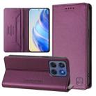 For Motorola Edge 5G 2025 / Edge 60 Fusion RC01 Dual-Folded Magnetic Suction RFID Leather Phone Case(Violet) - 1