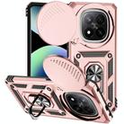 For Redmi Note 14 Pro+ 5G Global Sliding Camshield Holder Phone Case(Rose Gold) - 1