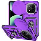 For Redmi Note 14 Pro+ 5G Global Sliding Camshield Holder Phone Case(Purple) - 1